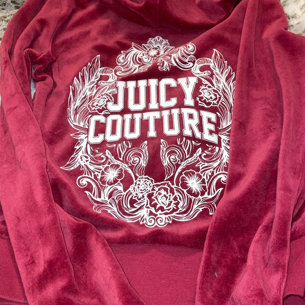 Red velvet zip up